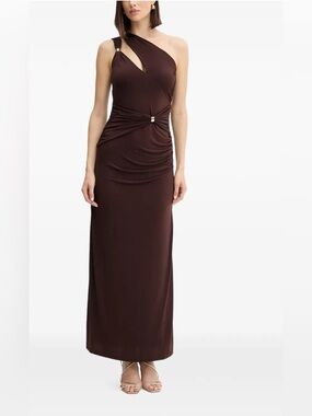 Herve Leger | Dresses | Herve Leger Rose Gold Floor Length Bandage Dress |  Poshmark